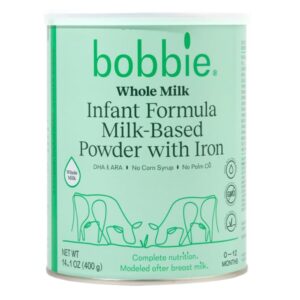 Bobbie Grass-Fed Complete Milk Toddler Formulation – Iron-Enriched, Milk-Primarily based Powder with Plant-Derived DHA & ARA, Vitamin D, and Protein Mix Designed to Mimic Breast Milk for…