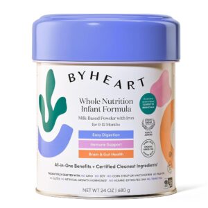 ByHeart Natural Entire Milk Toddler System Powder for Infants 0-12 Months, Clear Label Undertaking Licensed, Closest System to Breast Milk with Patented Protein Mix