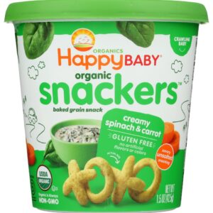 Pleased Child Natural Creamy Spinach & Carrot Snack Cup, 1.5 OZ