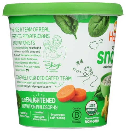 Pleased Child Natural Creamy Spinach & Carrot Snack Cup, 1.5 OZ